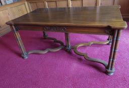 Lovely Ornate William A French Library Table