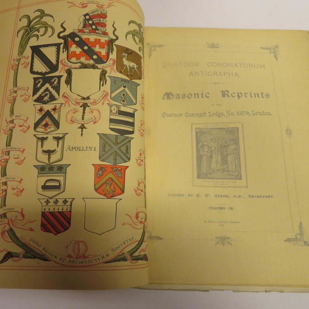 Masonic Reprints Lodge #2076 London Vol 9