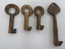 Four Railroad Keys