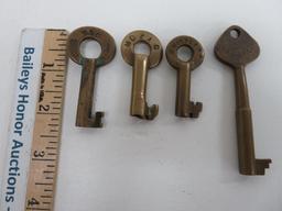 Four Railroad Keys