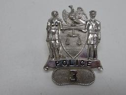 Police Hat Badge, #3, 2 1/4"