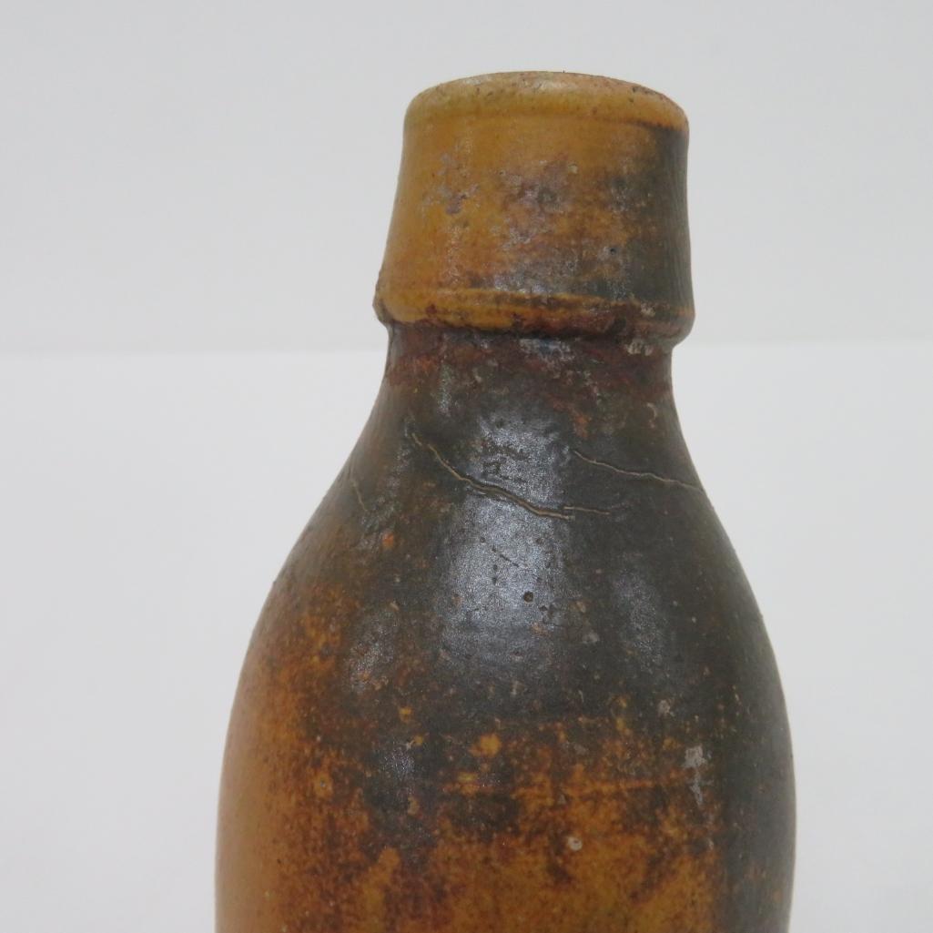 Jos Wolf, Milwaukee Wis, Stoneware Bottle, 8"