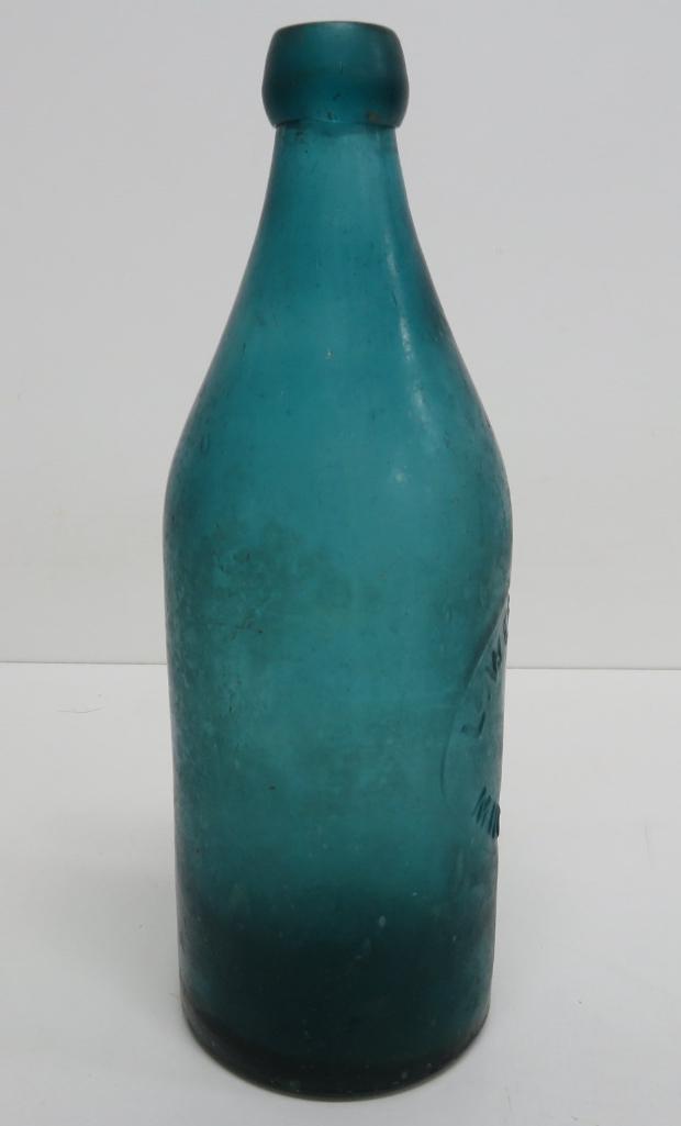 L. Werrbach Milwaukee bottle, blue