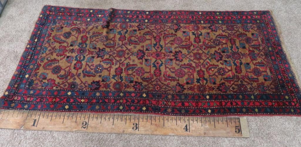 Antique Kurdish Persian Rug, Wool Foundation, 3'4" x 6' 4"