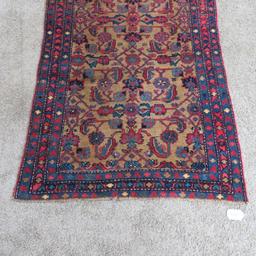 Antique Kurdish Persian Rug, Wool Foundation, 3'4" x 6' 4"