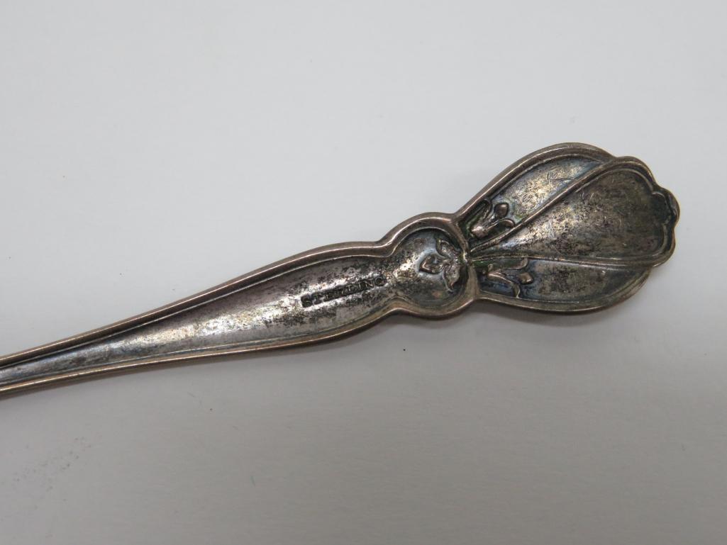 Four Sterling souvenir Spoons, Waukesha Wis and Phantom Lake