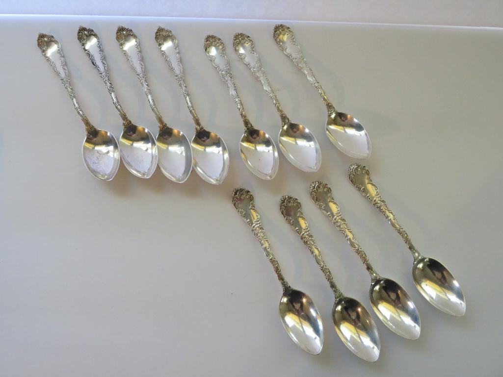 11 sterling silver teaspoons