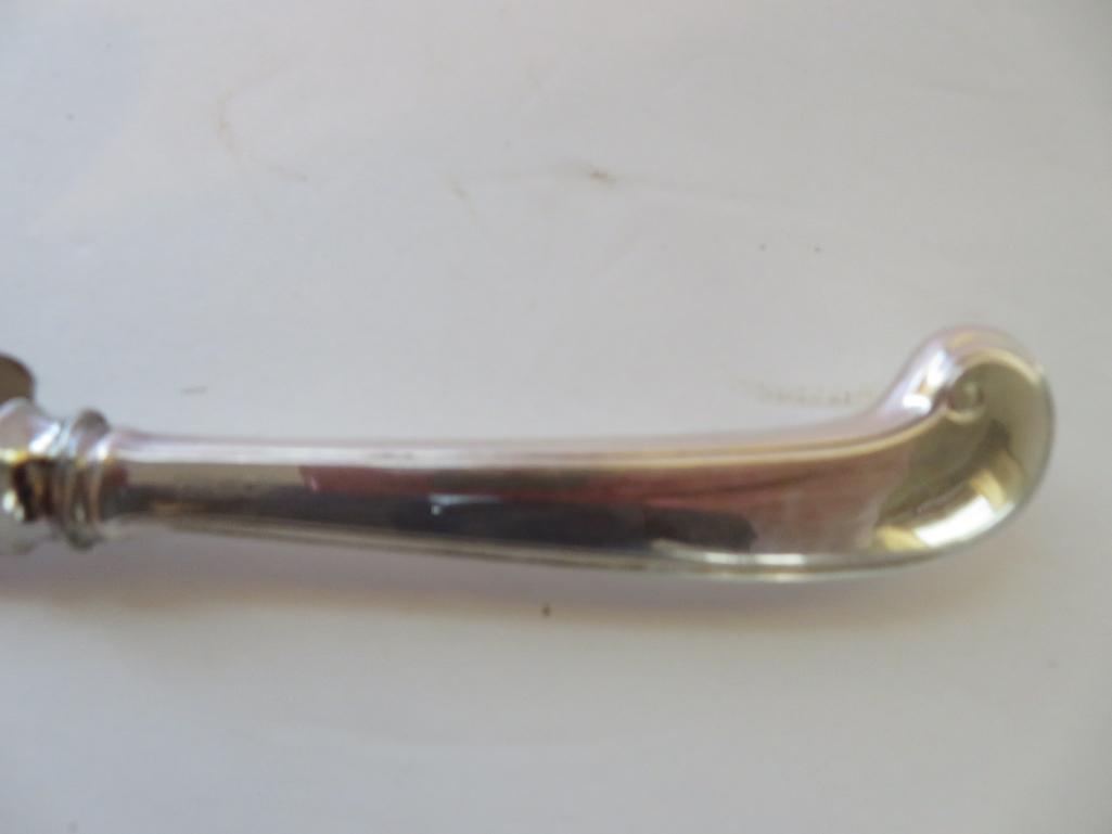 Sterling silver cake server and knife