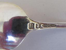 Six Sterling Silver teaspoons