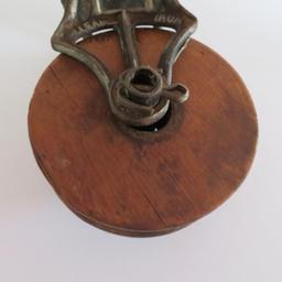 Vintage wood pulley