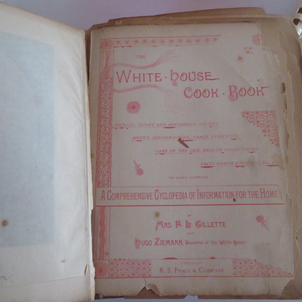 Organization Cookbooks and Vintage White House Cookbook