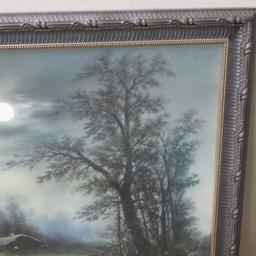 CM Nichols Pastel, Evening Landscape framed