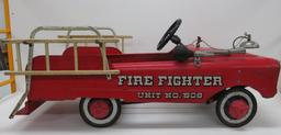 Vintage AMF Fire Fighter Unit No 508 Pedal Car