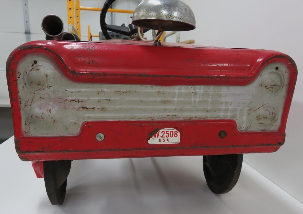 Vintage AMF Fire Fighter Unit No 508 Pedal Car