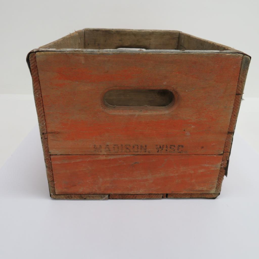 Wooden Nesbitt's Orange soda box, Madison Wisc