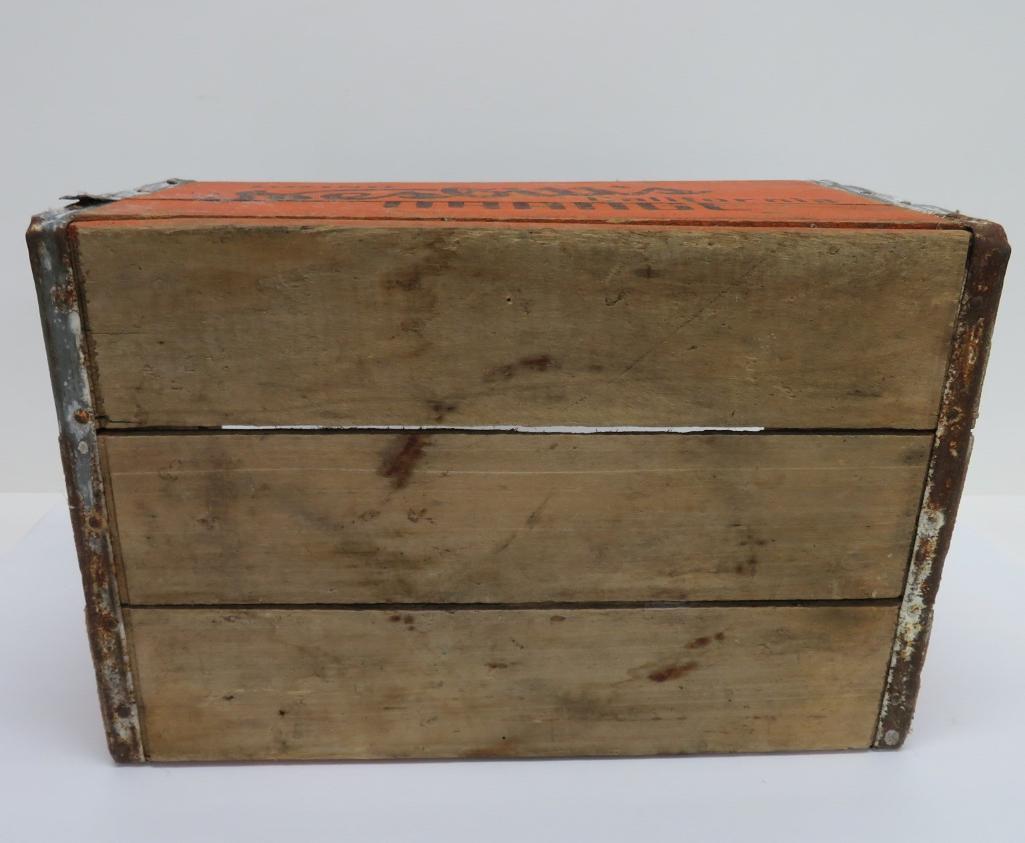 Wooden Nesbitt's Orange soda box, Madison Wisc