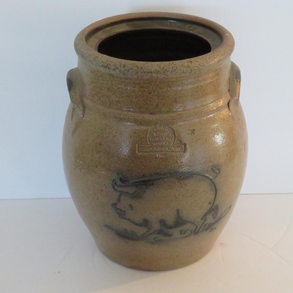 1983 Rowe Pottery Works Pig cookie jar