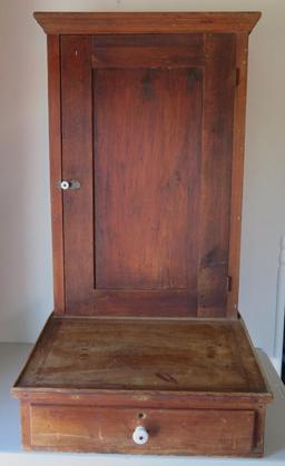 Primitive Table Top Desk Cabinet