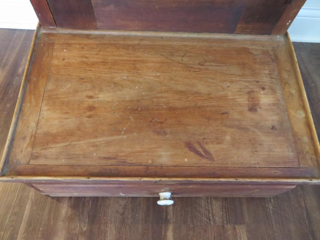 Primitive Table Top Desk Cabinet