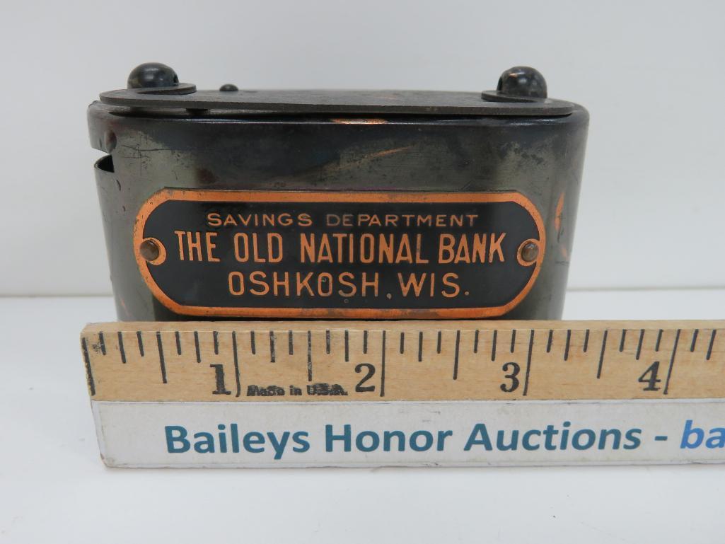 The Old National Bank Savings Department, Oshkosh, Wis. Oval Bank
