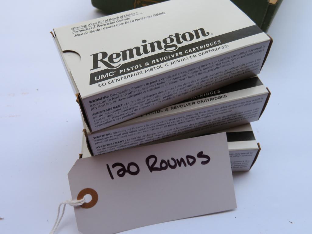 Remington UMC Pistol and Revolver Cartridges, 120 rounds