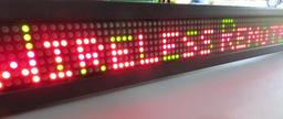 37" Alpha 220C LED Sign, tri color, single line