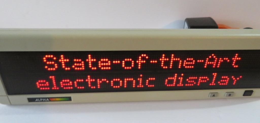 13" Alpha LED Sign PPD 220 Red Programmable Sign, two lines