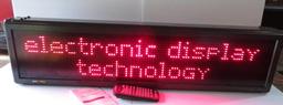 4' Alpha Indoor LED Sign, two line, programmable with remote