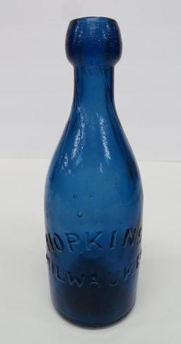 Hopkins Milwaukee Hutchinson bottle, 7 1/2"