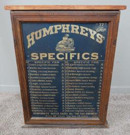 Humprey's Specifics Apothecary cabinet