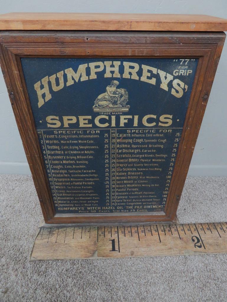 Humprey's Specifics Apothecary cabinet