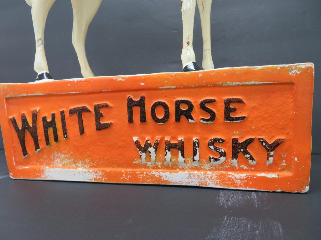 White House Whiskey plaster advertising piece