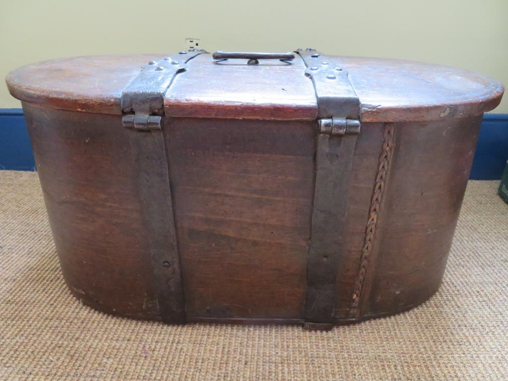 1833 stenciled immigrants trunk