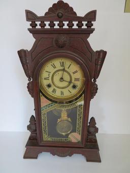 New Haven 8 day Neva clock, pat 1881