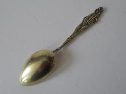 Two Sterling silver souvenir spoons Sault Ste Marie Michigan