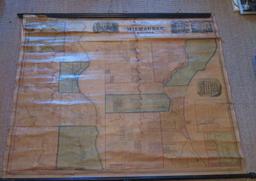 1858 HF Walling Map of Milwaukee County