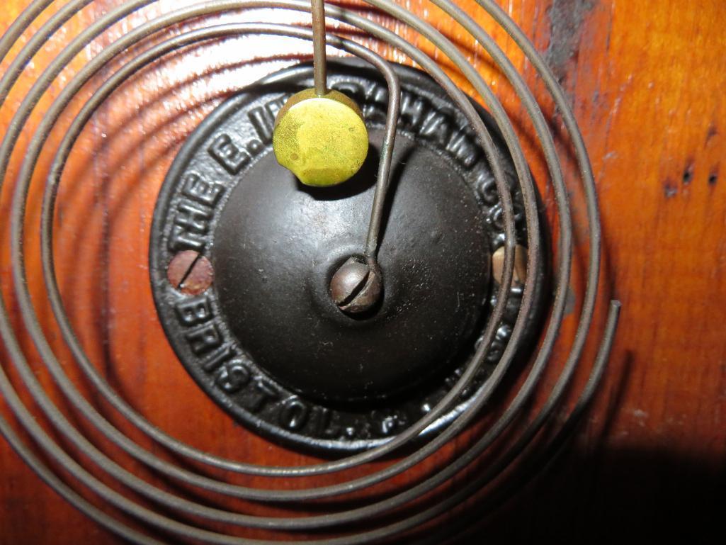 Gingerbread Clock, Ingraham, with key and pendulum