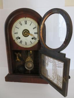 Ansonia Eight Day Mantle Clock, 17"