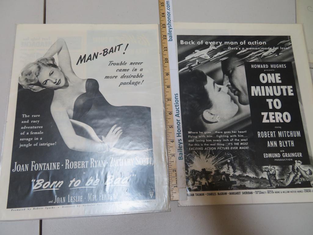 Movie Posters, lobby cards and advertising