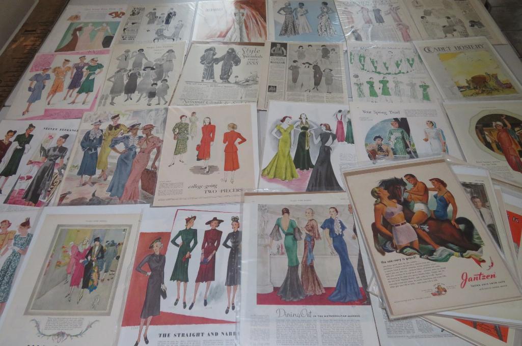 Over 45 pieces Fashion Advertising lot