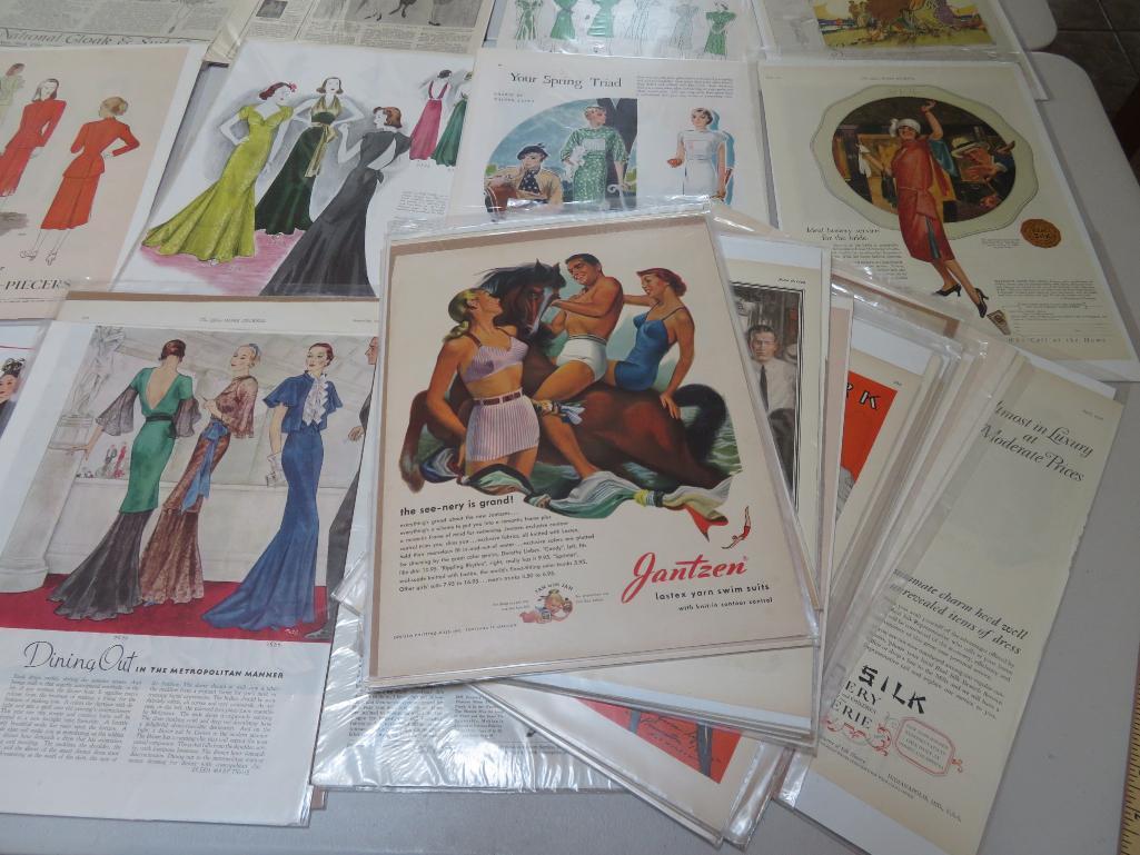 Over 45 pieces Fashion Advertising lot