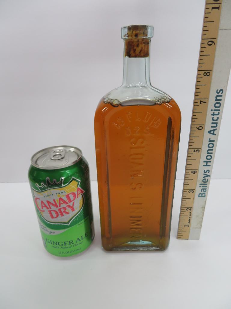 18 oz Sloan's Liniment Bottle, aqua