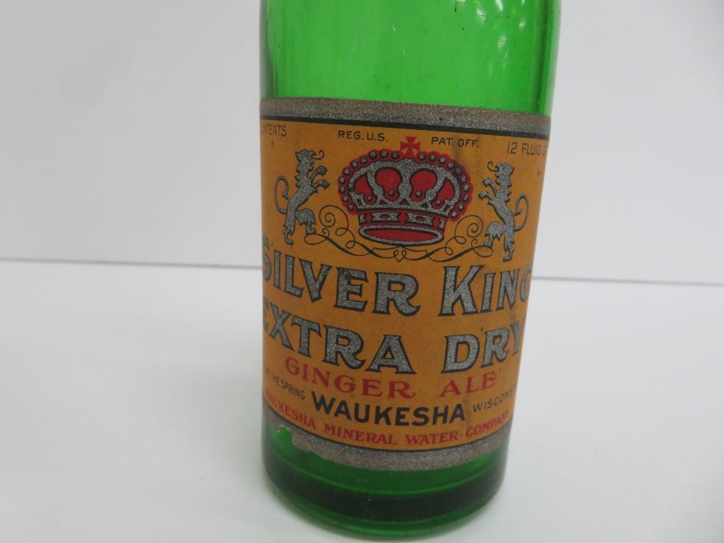 Waukesha and Madison paper label bottles, Lime Rickey and Ginger Ale