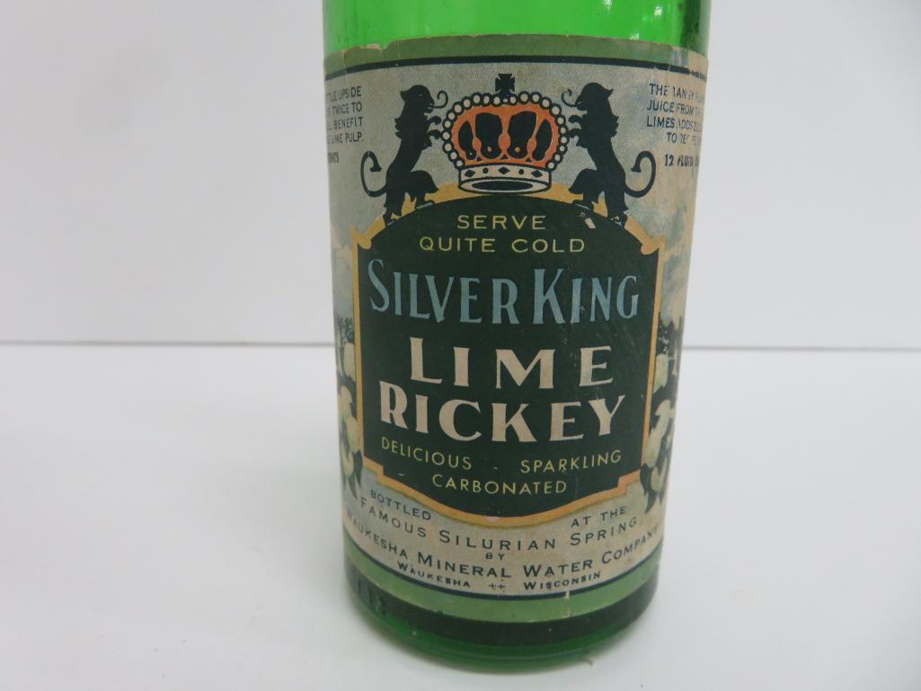 Waukesha and Madison paper label bottles, Lime Rickey and Ginger Ale