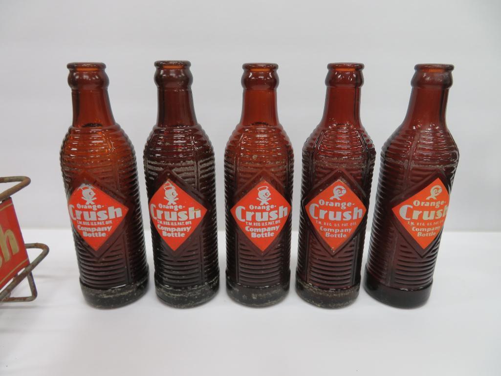 15 Orange Crush amber bottles in Orange Crush carrier