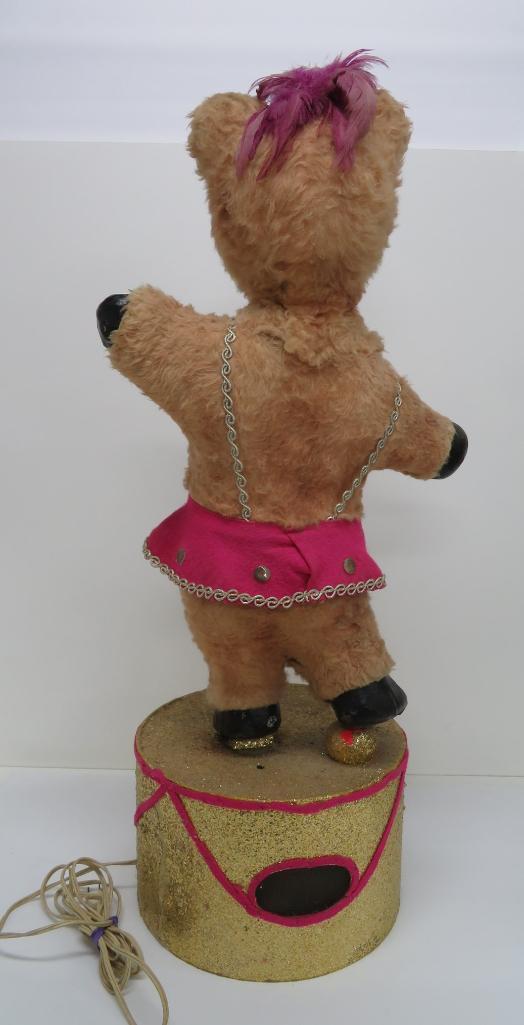 Dazzling animated dancing bear, 35" tall