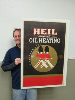 Heil Oil Heating Advertising lithograph, 27" x 40 1/2"