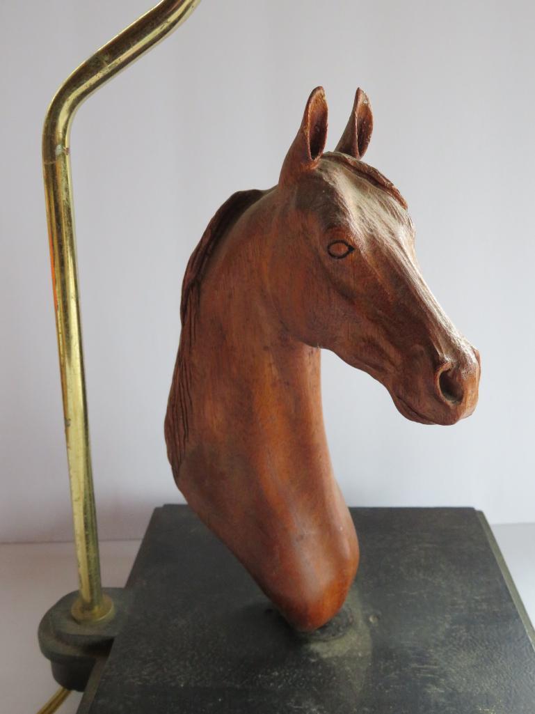 Horse lamp, 20", works