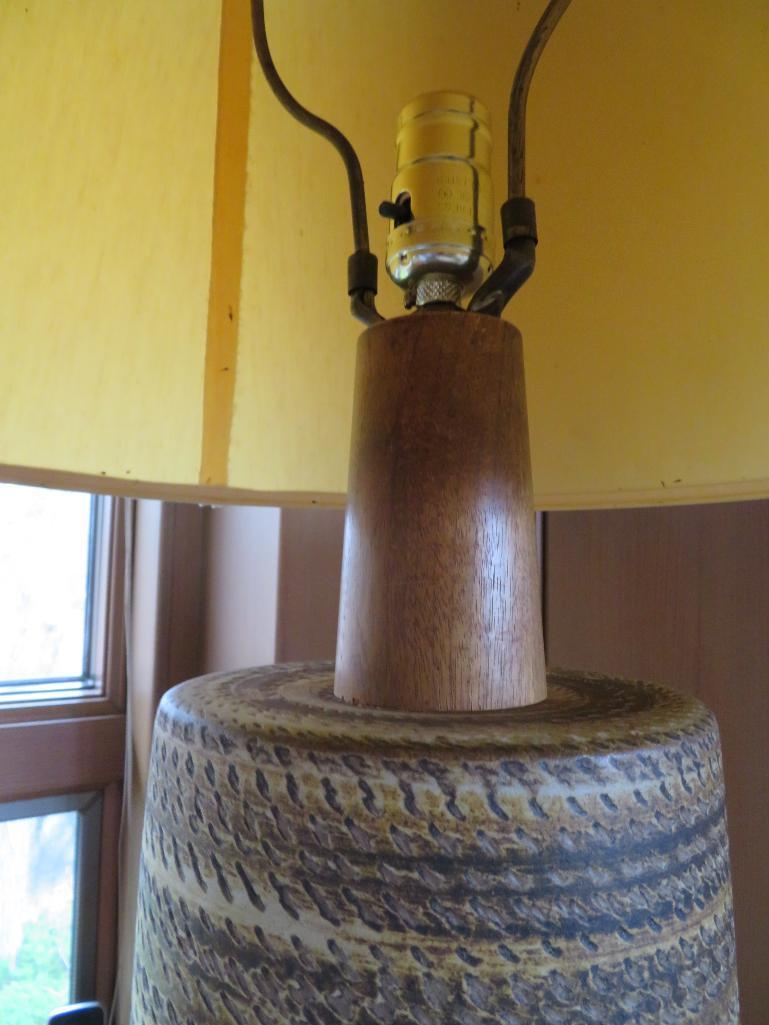 Mid Century Modern table lamp, 38", not working - appears to need new switch