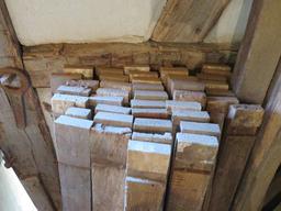Assorted old wood and huge lot of barrel staves